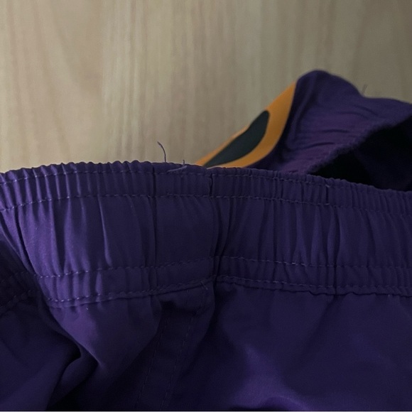 BAPE Purple Tiger SHORTS sz M Bathing Ape Japan Polyester Elastic Waist - Picture 12 of 12